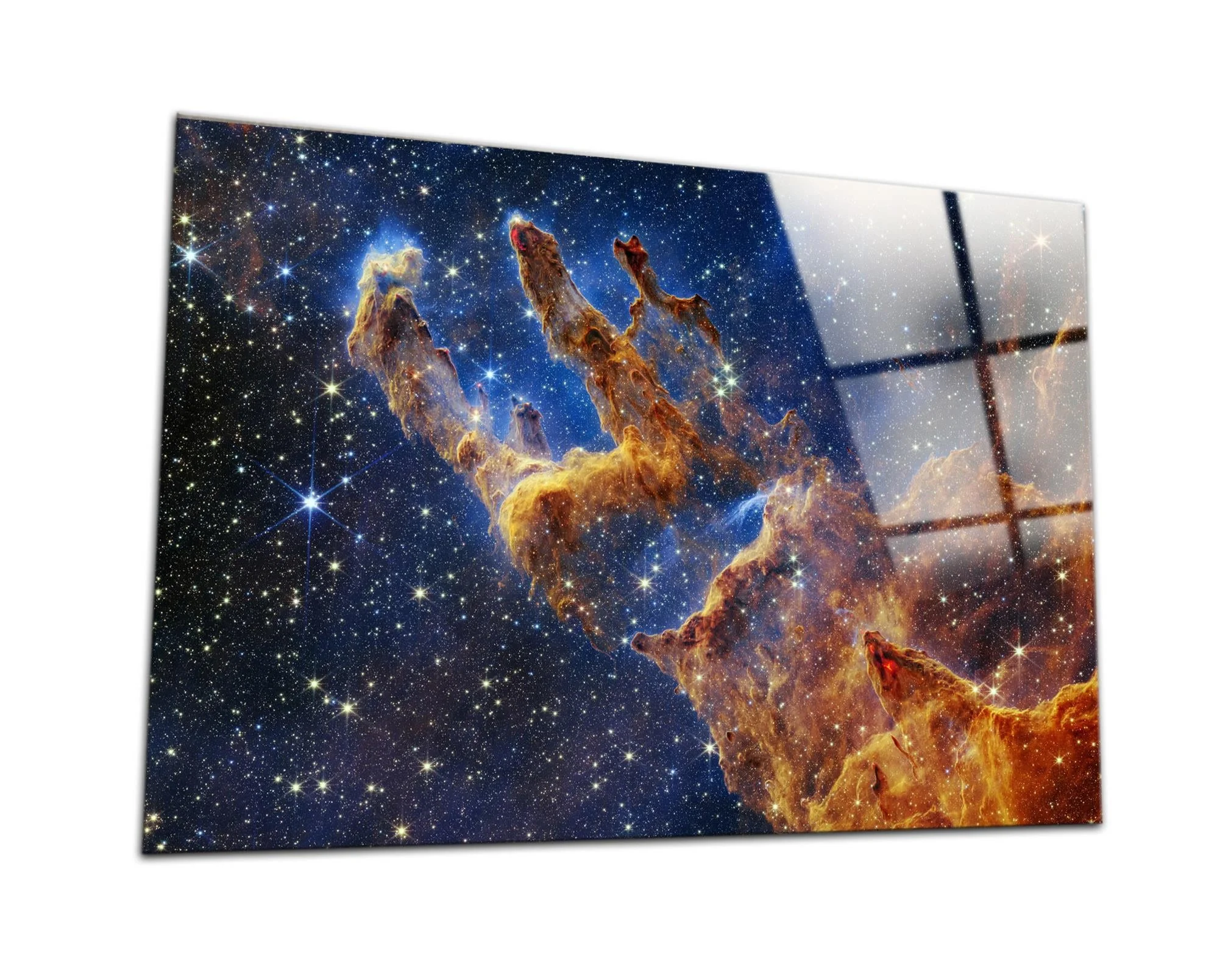 James Webb Astronomi Uzay Manzaralı Cam Tablo
