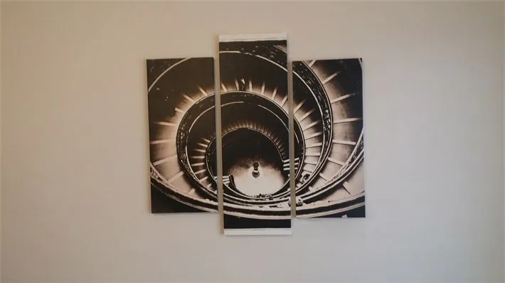 Spiral Merdiven Kanvas Tablo