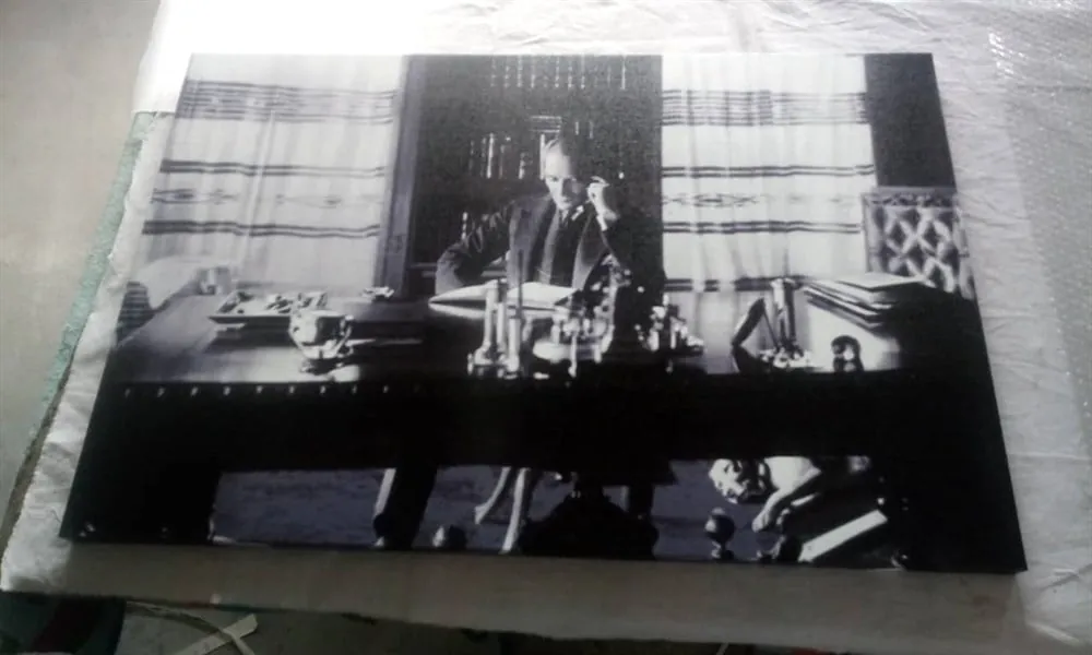 Atatürk ??ankaya KÜçk??ndeki K??t??phanede Kanvas Tablo