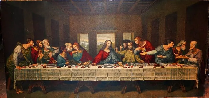 Da Vinci Son Ak??am Yeme??i Kanvas Tablo