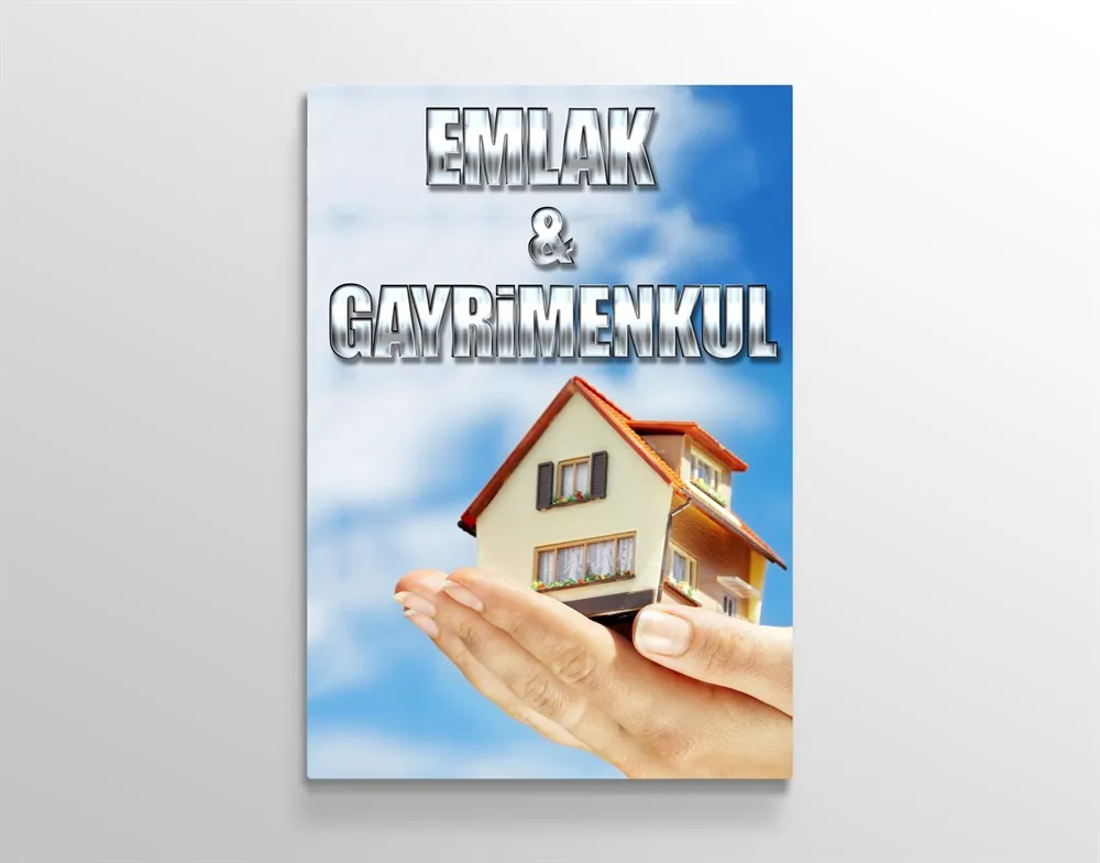 EmlakÜçlar ve Gayrimenkul Firmalar?? Üçin Kanvas Tablo