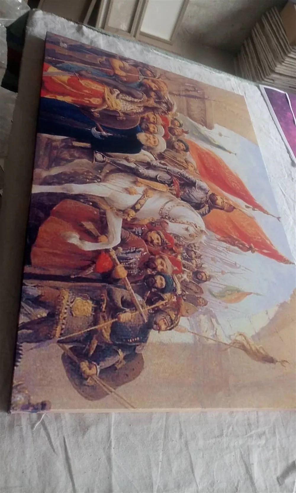 ??stabulun Fethi Fatih sultan Mehmet 1453 Tek Parça Kanvas Tablo