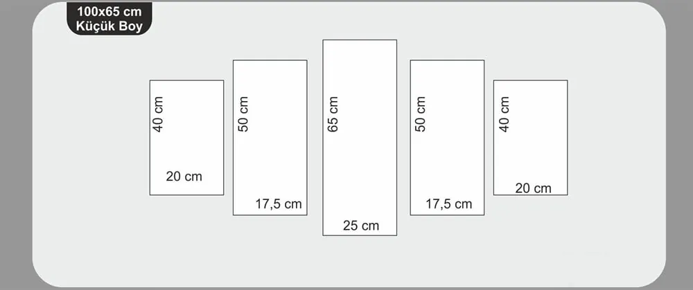 Krem Mavi Renkli İslami Kanvas Tablo