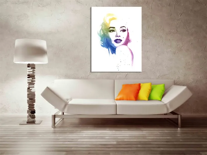 Marilyn Monroe Renkli Kanvas Tablo