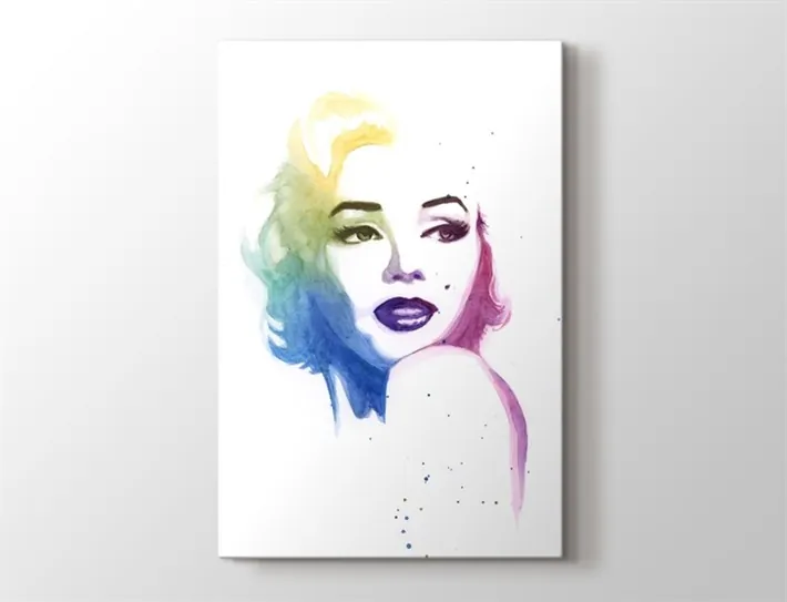Marilyn Monroe Renkli Kanvas Tablo