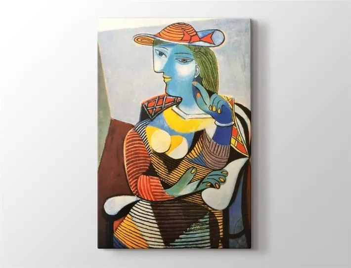 Pablo Picasso Oturan Kadın Portresi Kanvas Tablo