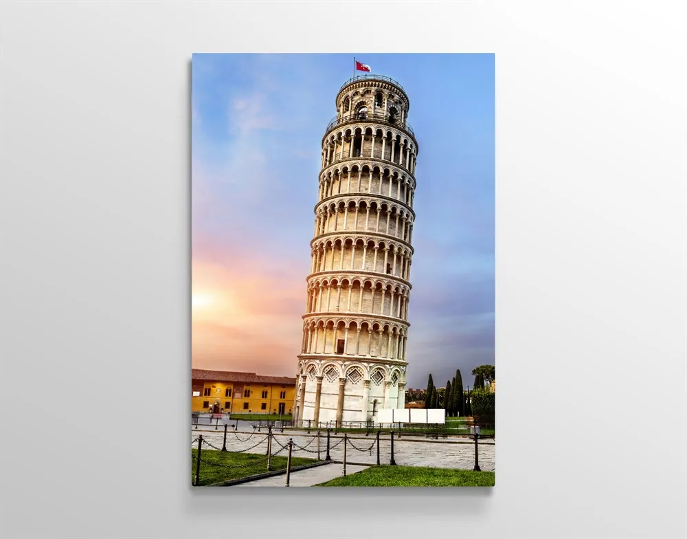 Pisa Kulesi Kanvas Tablosu