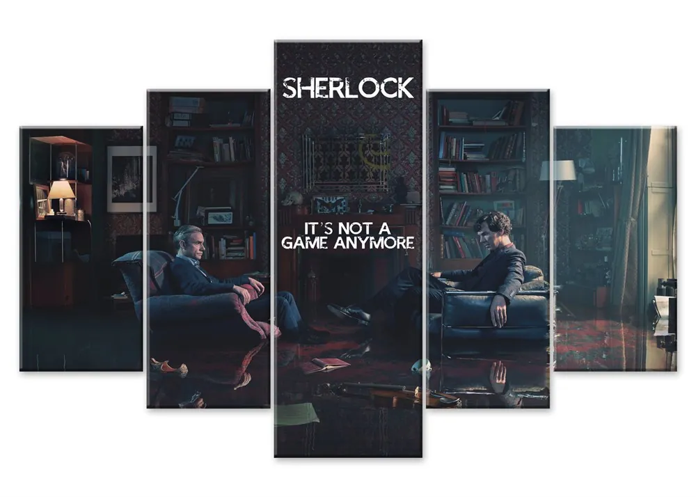 sherlock holmes ingiltere oyun bitti kanvas tablosu