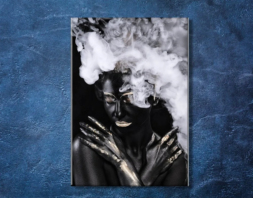 Siyah Zenci Kadın Kanvas Tablo
