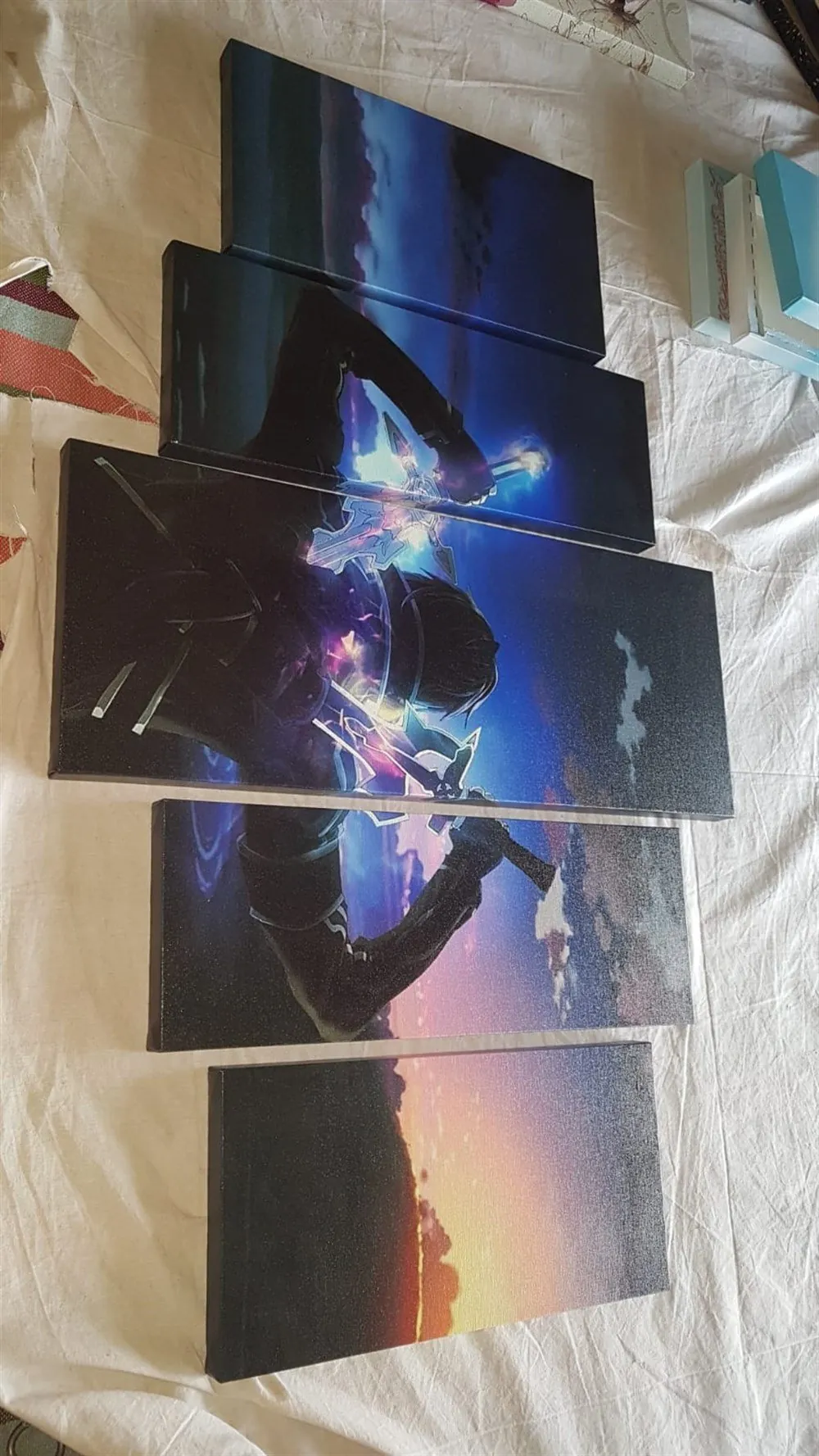 Sword Art Online Kirito 5 Parça Kanvas Tablo