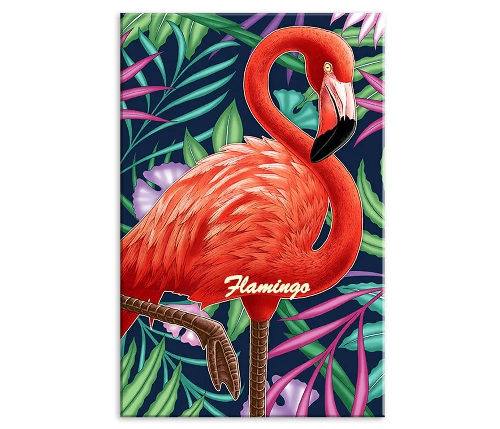 Turuncu Flamingo Kanvas Tablosu