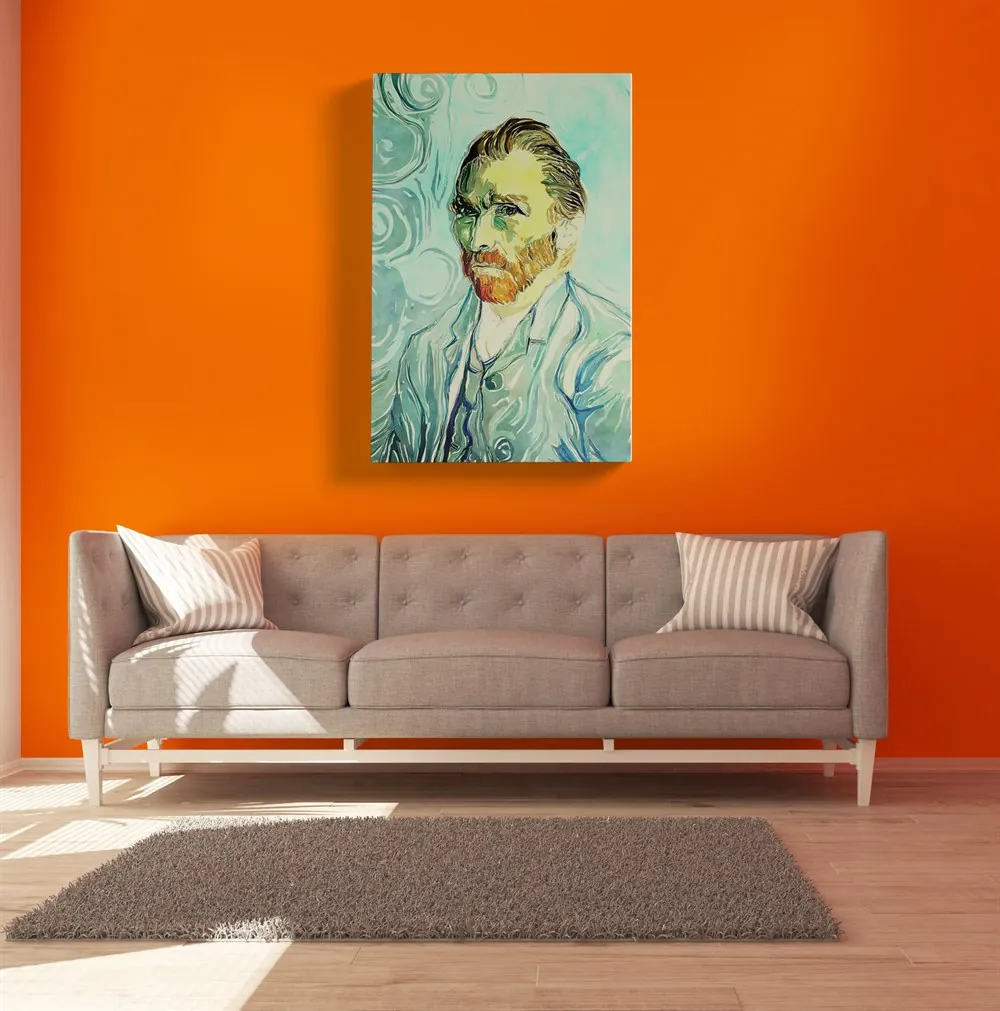 Van Gogh Suluboya Portre Kanvas Tablo